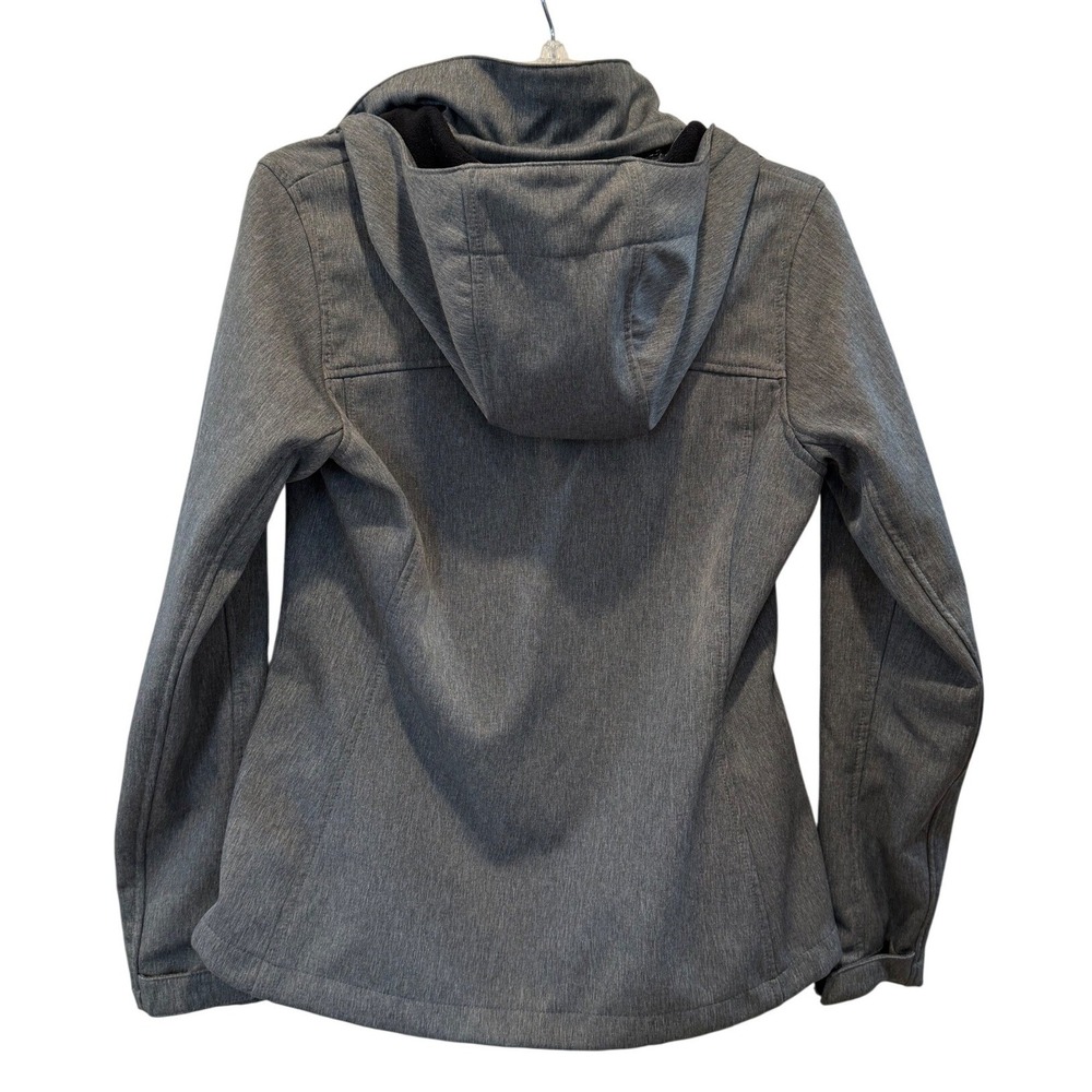 Columbia Womens Kruser Ridge II Softshell Hooded Jacket Grey Heather Small - Picture 11 of 12